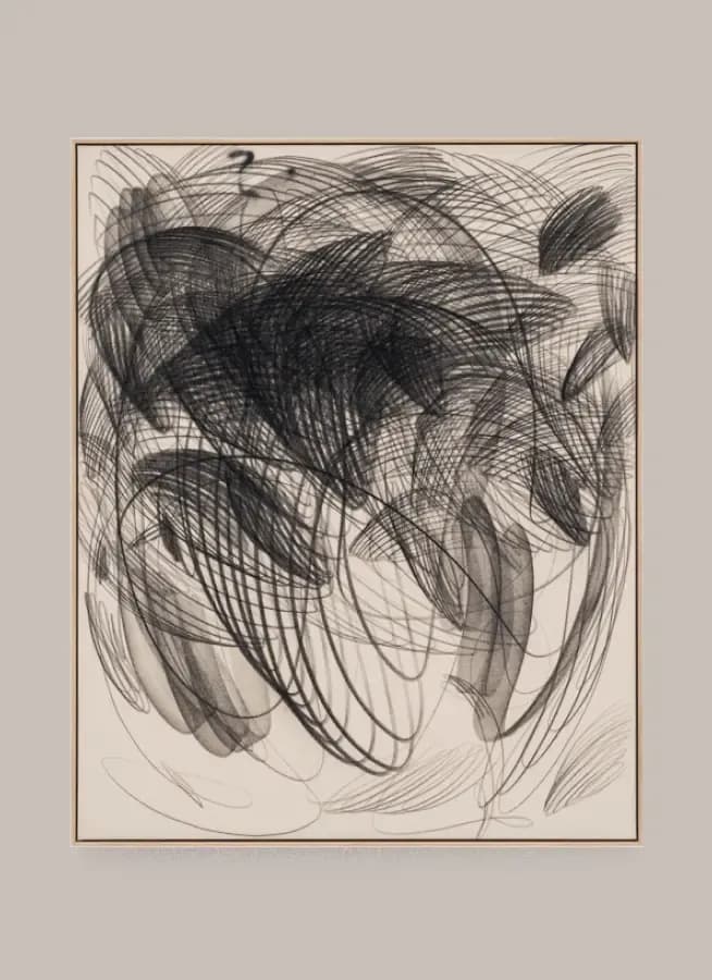 Contemporary abstract artwork with dynamic black strokes · LUV Lifestyle Art